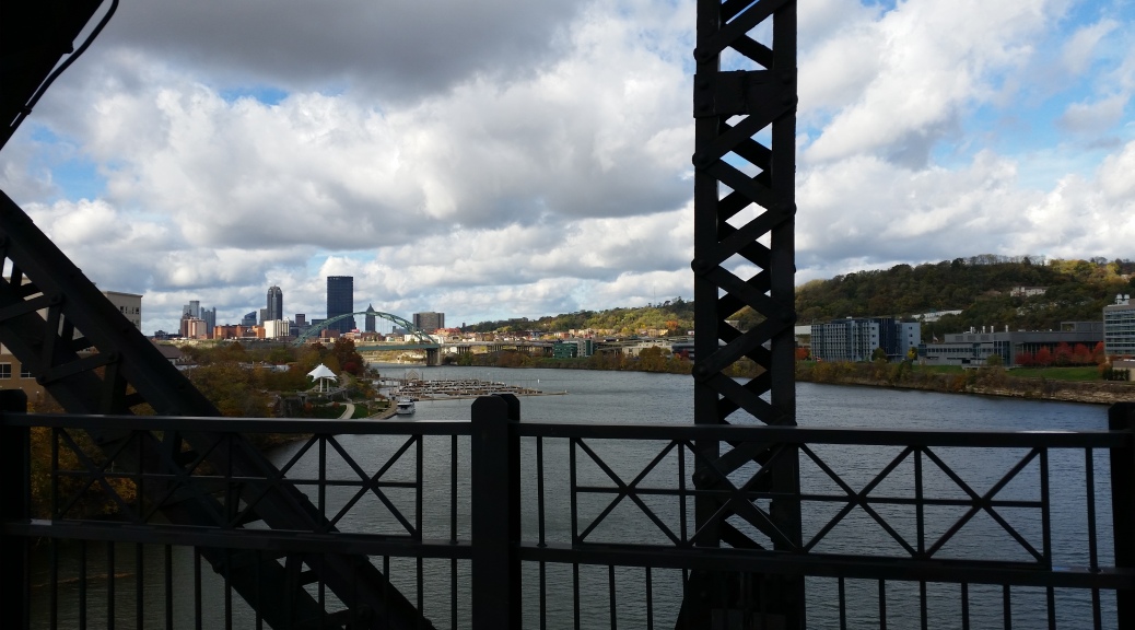 View of Downtown from the Hot Metal Bridge.